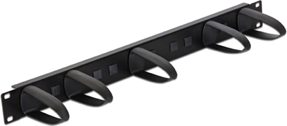 Attēls no DELOCK  19" kabeļu organizators, 1U, melns, Delock