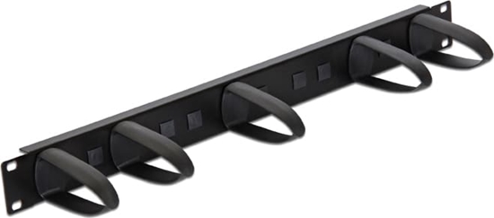 Picture of DELOCK  19" kabeļu organizators, 1U, melns, Delock