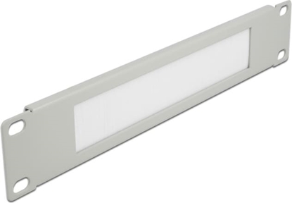 Attēls no Delock 10″ Cable Management Brush Strip 1U grey