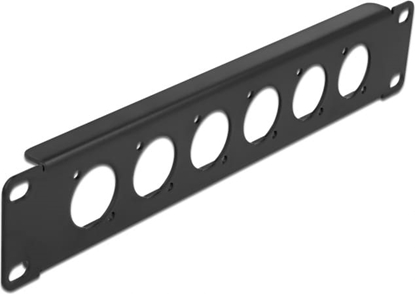 Attēls no Delock 10″ D-Type Patch Panel 6 Port black