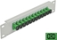 Attēls no Delock 10″ Fiber Optic Patch Panel 12 Port SC Simplex green 1U grey
