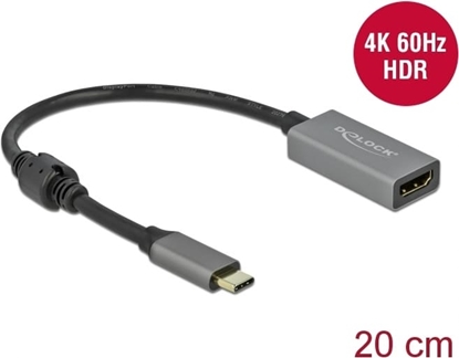 Изображение Delock Active USB Type-C™ to HDMI Adapter (DP Alt Mode) 4K 60 Hz (HDR)