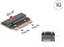Изображение Delock Adapter M.2 Key B+M male to M.2 Key M slot - Extension