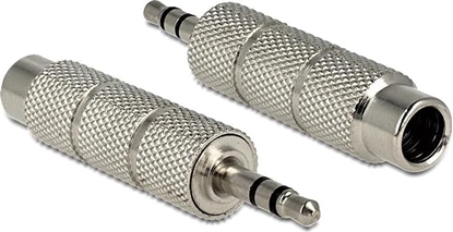 Attēls no Delock Adapter Stereo 3.5 mm plug > 6.35 mm jack 3 pin
