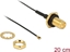 Attēls no Delock Antenna Cable RP-SMA jack bulkhead to I-PEX Inc., MHF® 4 plug 0.81 20 cm thread length 9 mm splash proof