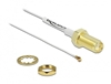 Picture of Delock Antenna Cable SMA jack bulkhead to I-PEX Inc., MHF® 4 plug 0.81 20 cm thread length 10 mm white