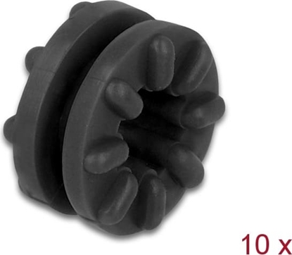 Attēls no Delock Anti vibration grommet black 10 pieces