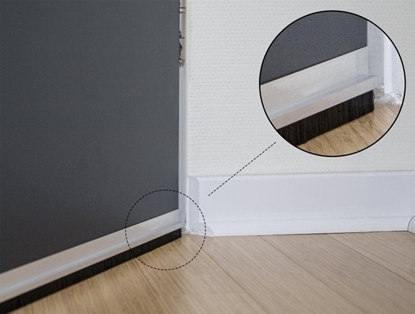 Изображение Delock Brush strip 20 mm with aluminium profile straight - length 1 m