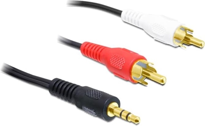 Attēls no Delock Cable Audio 3.5 mm stereo jack male > 2 x RCA male 1.5 m