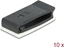 Attēls no Delock Cable holder with locking clip self-adhesive black 10 pieces