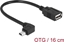 Picture of Delock Cable Mini USB male angled > USB 2.0-A female OTG 16 cm