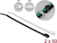 Attēls no Delock Cable tie with flat head L 110 x W 2.5 mm 100 pieces
