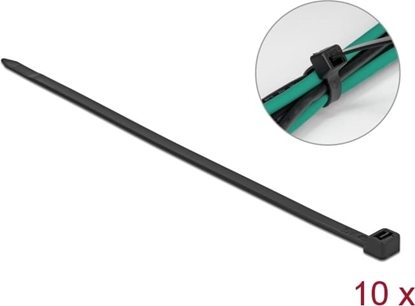 Attēls no Delock Cable Ties L 760 x W 8.8 mm 10 pieces black
