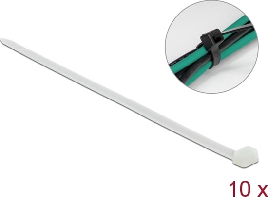 Picture of Delock Cable Ties L 760 x W 8.8 mm 10 pieces white