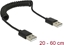 Изображение Delock Cable USB 2.0-A male / male coiled cable