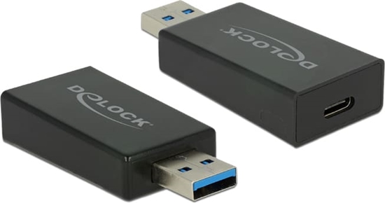 Picture of Delock Converter USB 3.1 Gen 2 Type-A male > USB Type-C™ female Active black