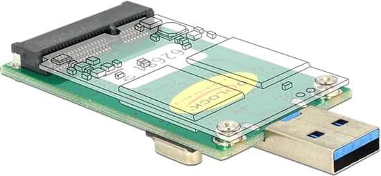 Picture of Delock Converter USB 5 Gbps Type-A male > mSATA full size