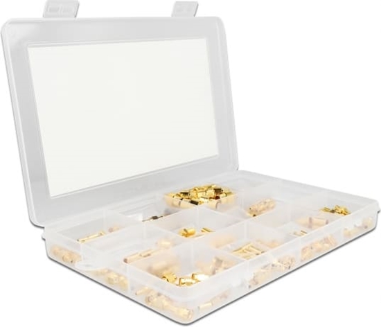 Picture of Delock Crimpbox 120 pieces 50 Ohm with SMA, SMB and RP-SMA connectors