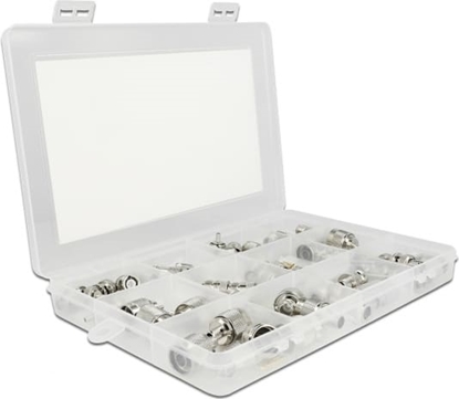 Attēls no Delock Crimpbox 48 pieces 50 Ohm with BNC, TNC and N connectors
