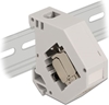 Изображение Delock DIN rail Adapter with Keystone Module RJ45 jack Cat.6A LSA