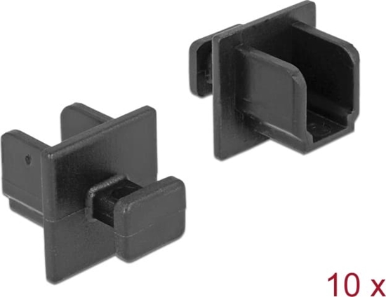 Picture of Delock Dust Cover for USB 3.0 Type-B female with grip 10 pieces black