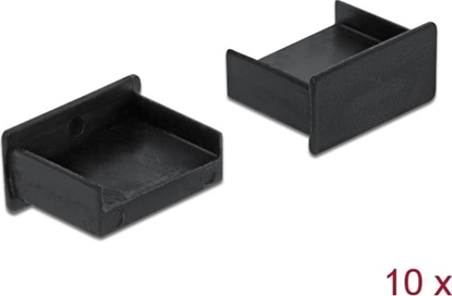 Attēls no Delock Dust Cover for USB Type-A female without grip 10 pieces black