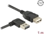 Attēls no Delock Extension cable EASY-USB 2.0 Type-A male angled left / right > USB 2.0 Type-A female 1 m