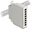 Изображение Delock Fiber Optic Distribution Box for DIN rail 8 port grey