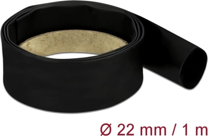 Attēls no Delock Heat Shrink Tube 1 m x 22 mm black