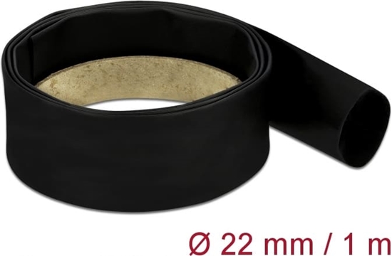 Picture of Delock Heat Shrink Tube 1 m x 22 mm black