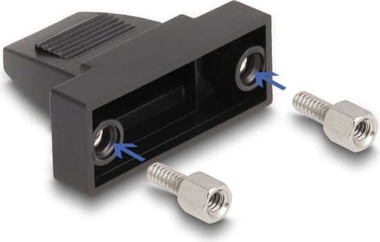 Picture of Delock Housing for D-Sub 9 pin male / female plastic housing for flat cable