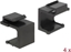 Attēls no Delock Keystone cover black 4 pieces