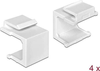Attēls no Delock Keystone cover white 4 pieces