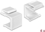 Attēls no Delock Keystone cover white 4 pieces