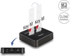 Picture of Delock M.2 Docking Station for 2 x M.2 SATA SSD with Clone function