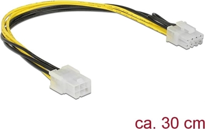 Attēls no Delock PCI Express power cable 6 pin female > 8 pin male 30 cm