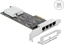 Изображение Delock PCI Express x4 Network Card 2.5 Gigabit LAN 4 x RJ45 RTL8125