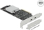 Attēls no Delock PCI Express x8 Card to 2 x external SuperSpeed USB 20 Gbps (USB 3.2 Gen 2x2) USB Type-C™ female Dual Channel - Low Profile Form Factor