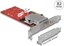 Attēls no Delock PCI Express x8 Card to 2 x internal NVMe M.2 Key M - Low Profile Form Factor