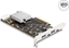 Изображение Delock PCI Express x8 Card with 2 x USB 20 Gbps USB Type-C™ female and 2 x USB 10 Gbps Type-A female - Quad Channel