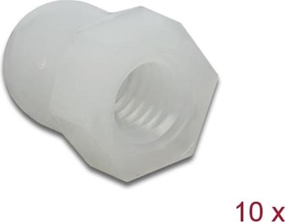 Attēls no Delock Protective cap hexagon with inside thread for screw M5 natural 10 pieces
