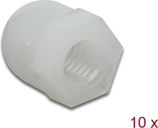 Picture of Delock Protective cap hexagon with inside thread for screw M6 natural 10 pieces