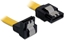 Attēls no Delock SATA 6 Gb/s Cable straight to downwards angled 10 cm yellow