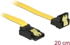 Picture of Delock SATA 6 Gb/s Cable upwards angled to downwards angled 20 cm yellow