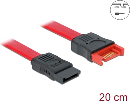 Attēls no Delock SATA 6 Gb/s Extension Cable 20 cm red