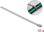 Изображение Delock Stainless Steel Cable Ties L 150 x W 7.9 mm 10 pieces