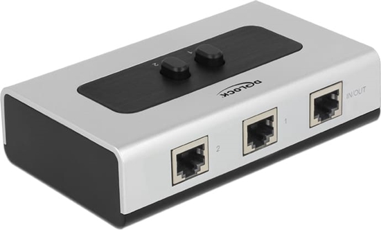Изображение Delock Switch RJ45 10 Gbps 2 port manual bidirectional