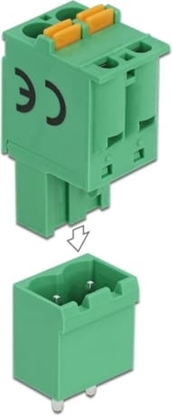 Attēls no Delock Terminal block set for PCB 2 pin 5.08 mm pitch vertical