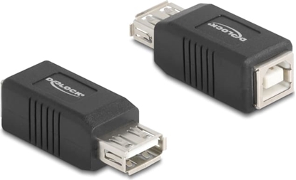 Attēls no Delock USB 2.0 Adapter USB Type-A female to USB Type-B female
