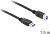 Изображение Delock USB 5 Gbps Cable Type-A male to Type-B male 1.5 m black